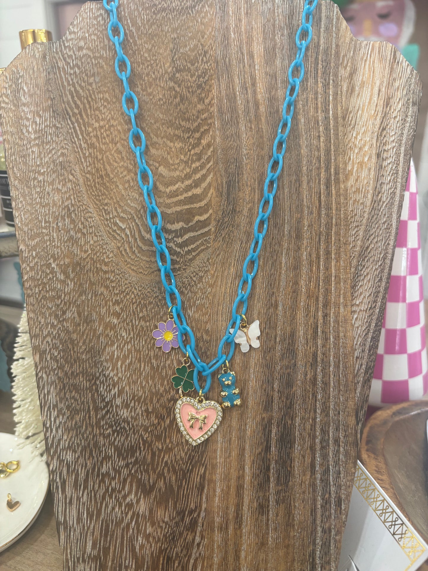 Multicolor Trendy Charm Necklace