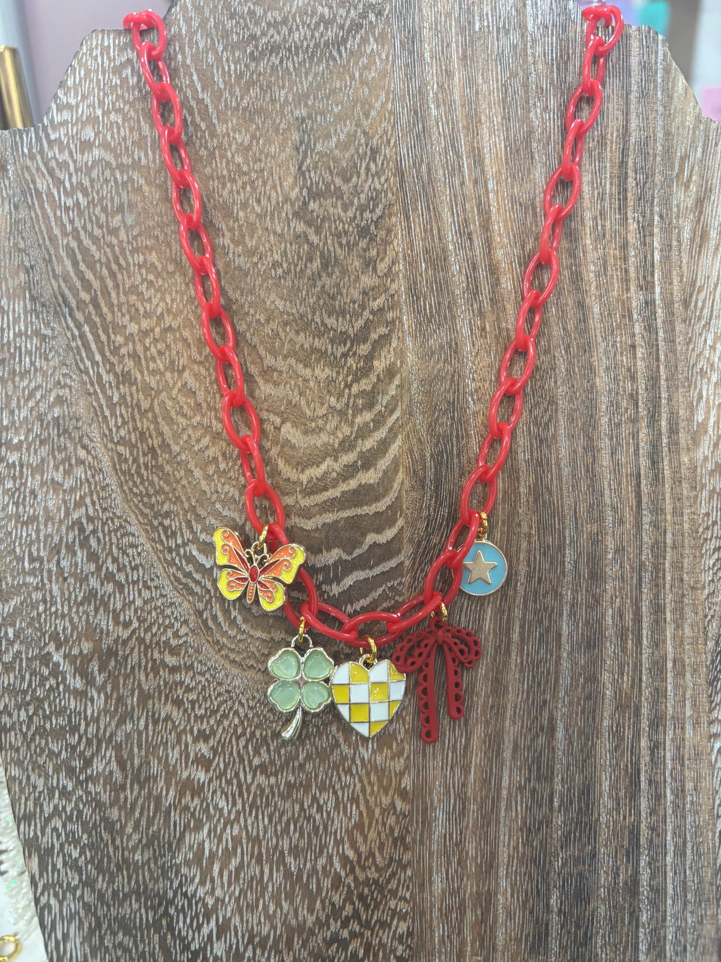 Multicolor Trendy Charm Necklace