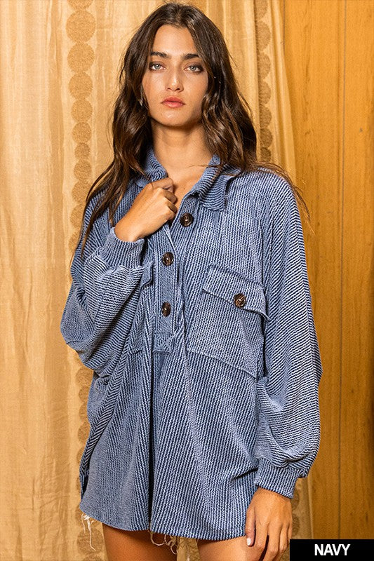 Navy Drift Comfort Tunic
