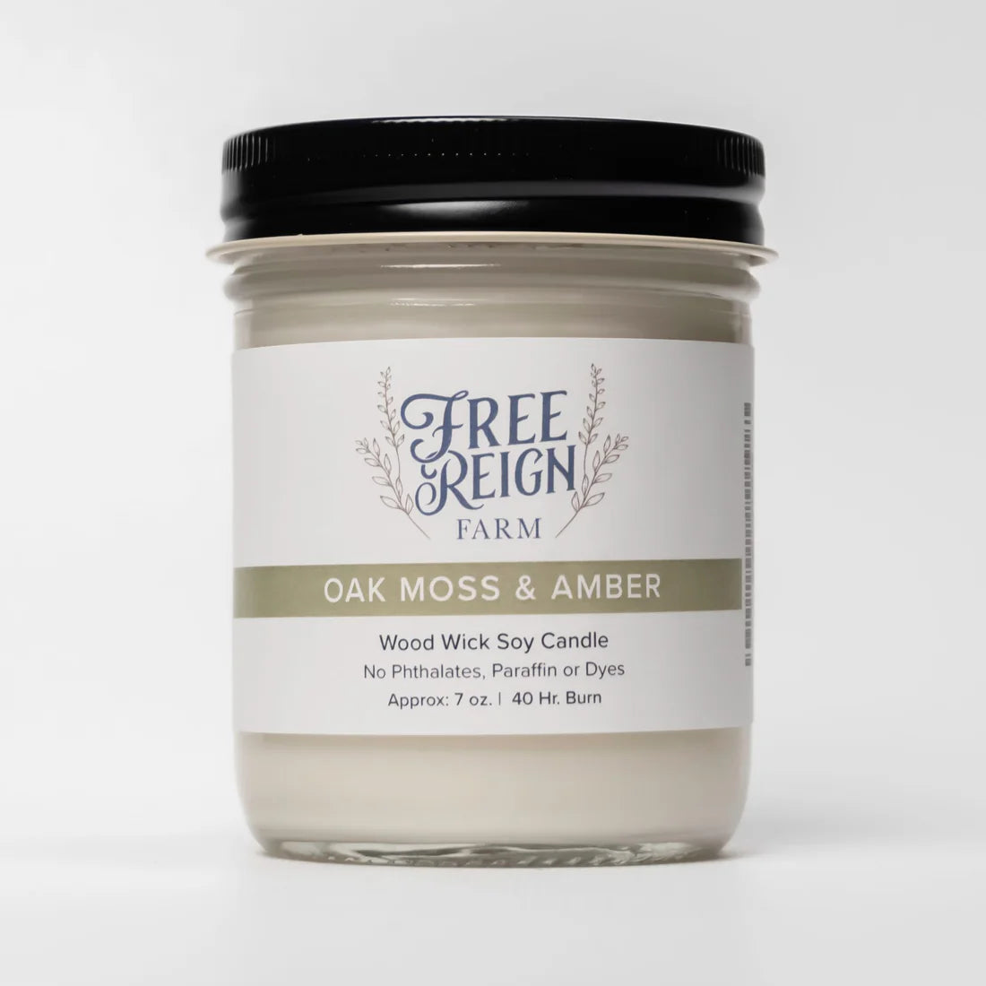 Oak Moss & Amber Wood Wick Candle