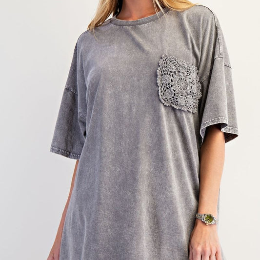 Pocket Drift Top|Ash