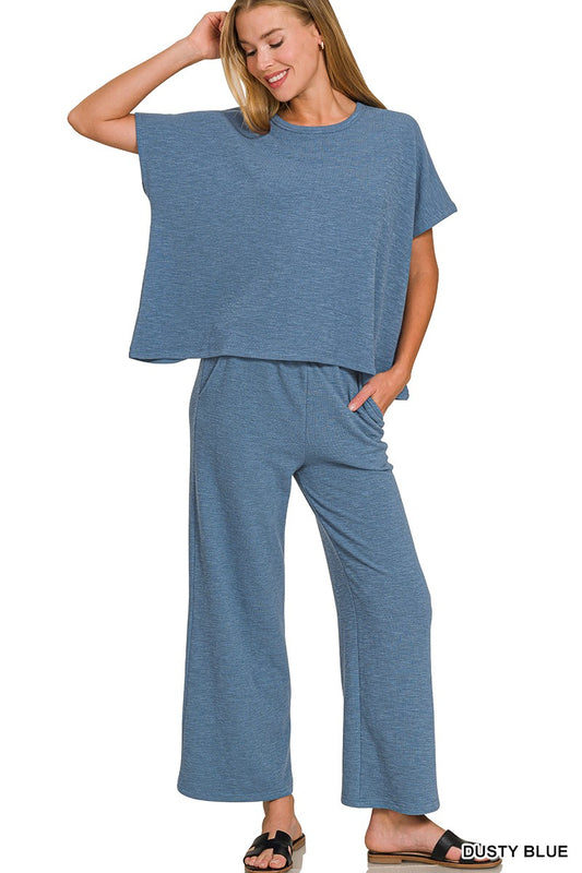Pure Comfort Set- Dusty Blue