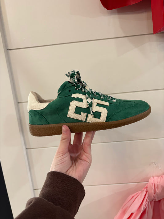 Retro 25- Green Suede