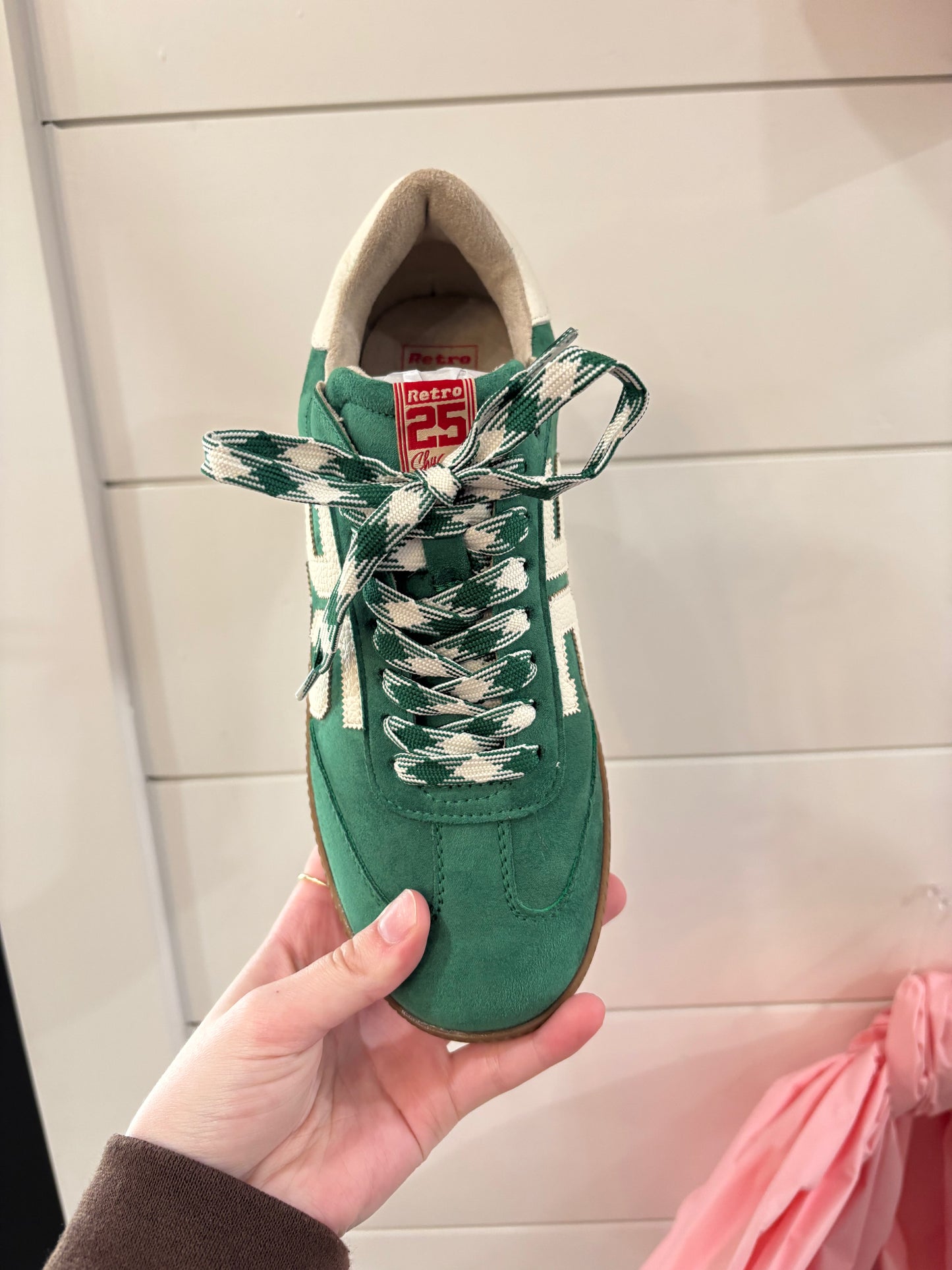 Retro 25- Green Suede