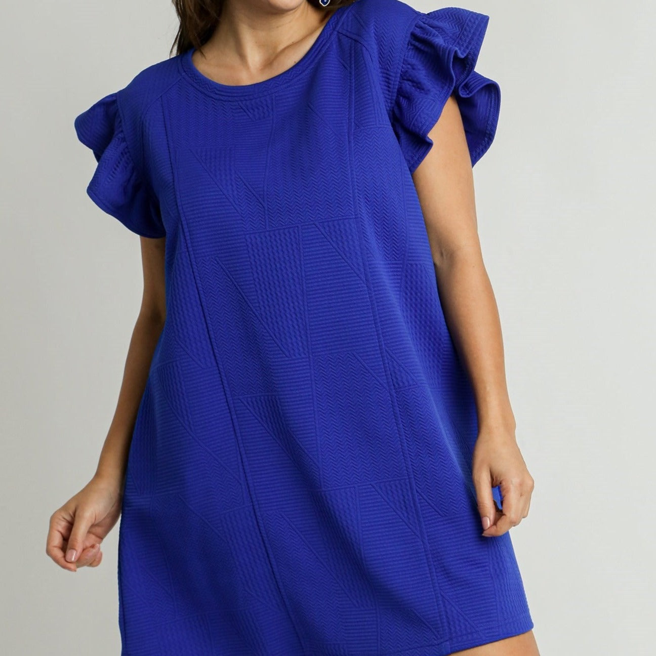 Sapphire Dream Jacquard Dress