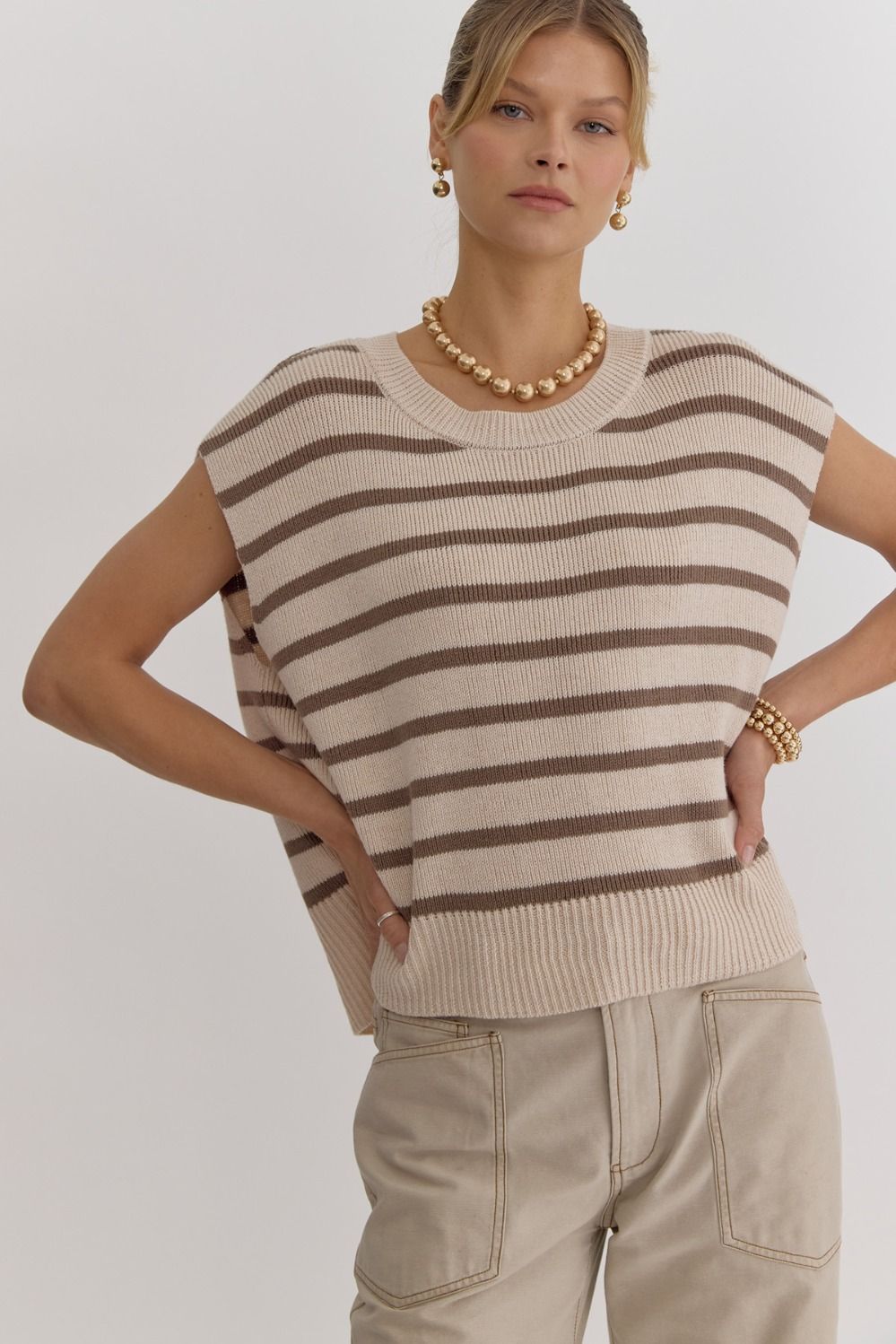 Stripe Ease Sweater