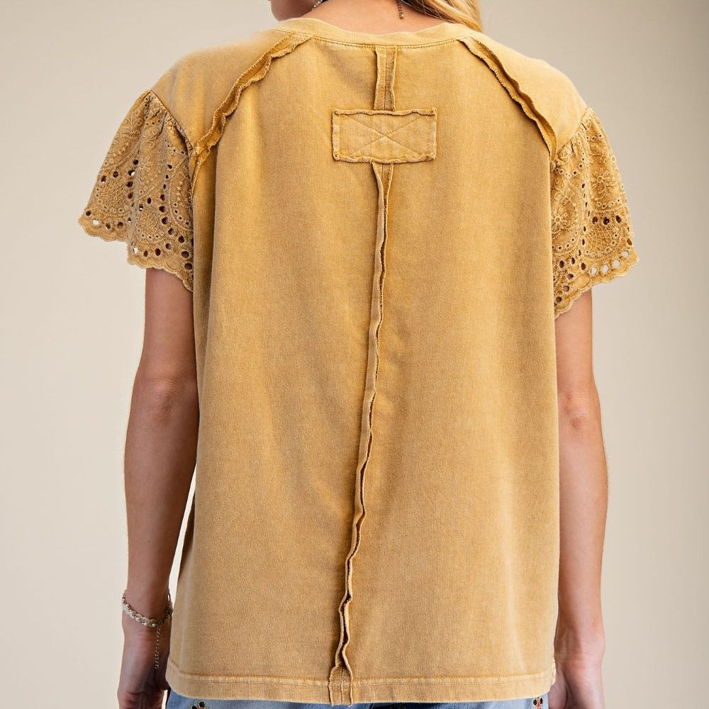Sunday Bloom Top- Walnut