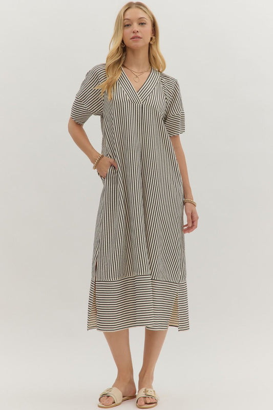 Sutton Stripe Midi