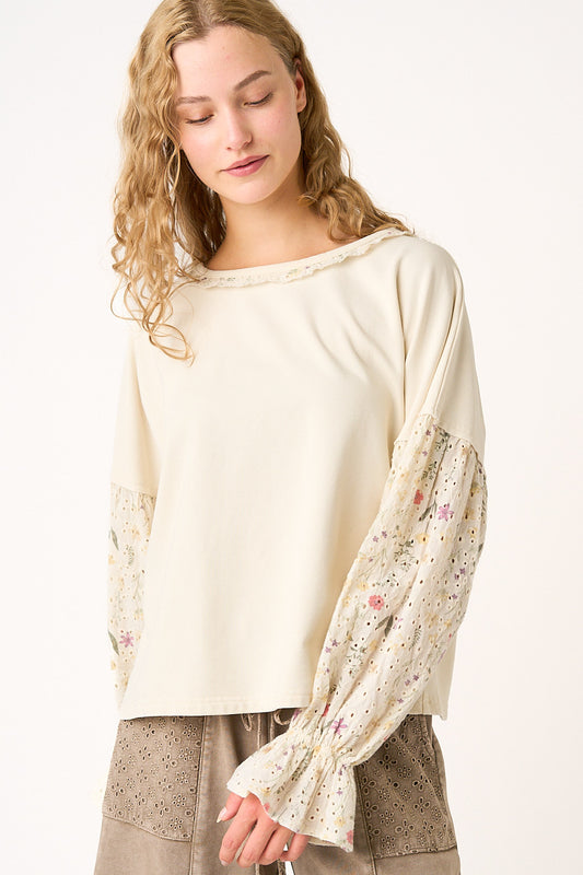 Sweet Blossom Eyelet Top