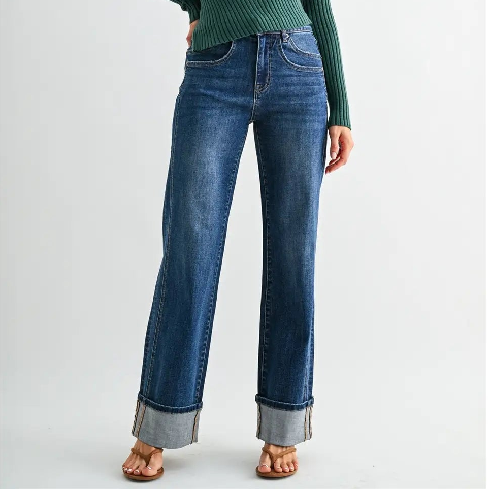 The Caroline Cuffed Denim