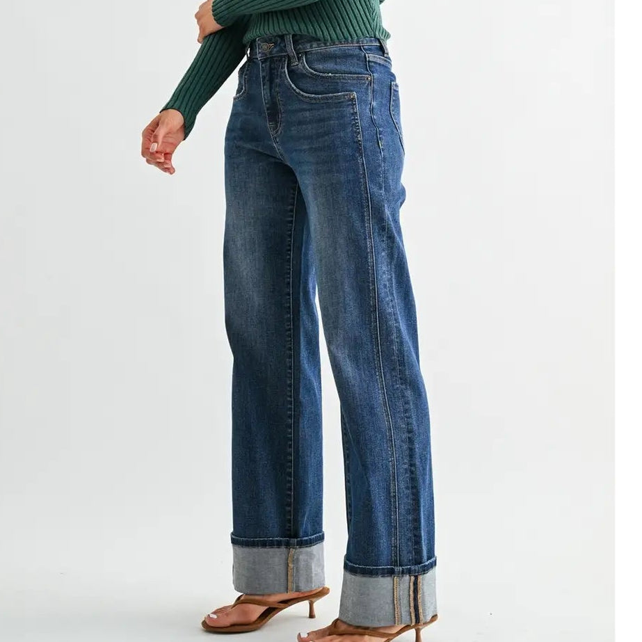 The Caroline Cuffed Denim
