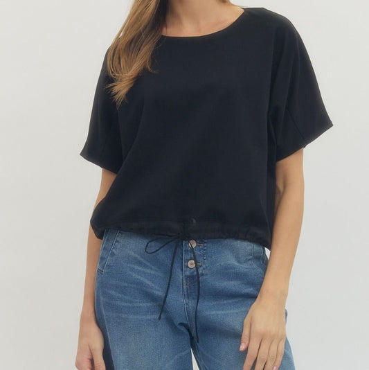 The Effortless Fit Tee- Black