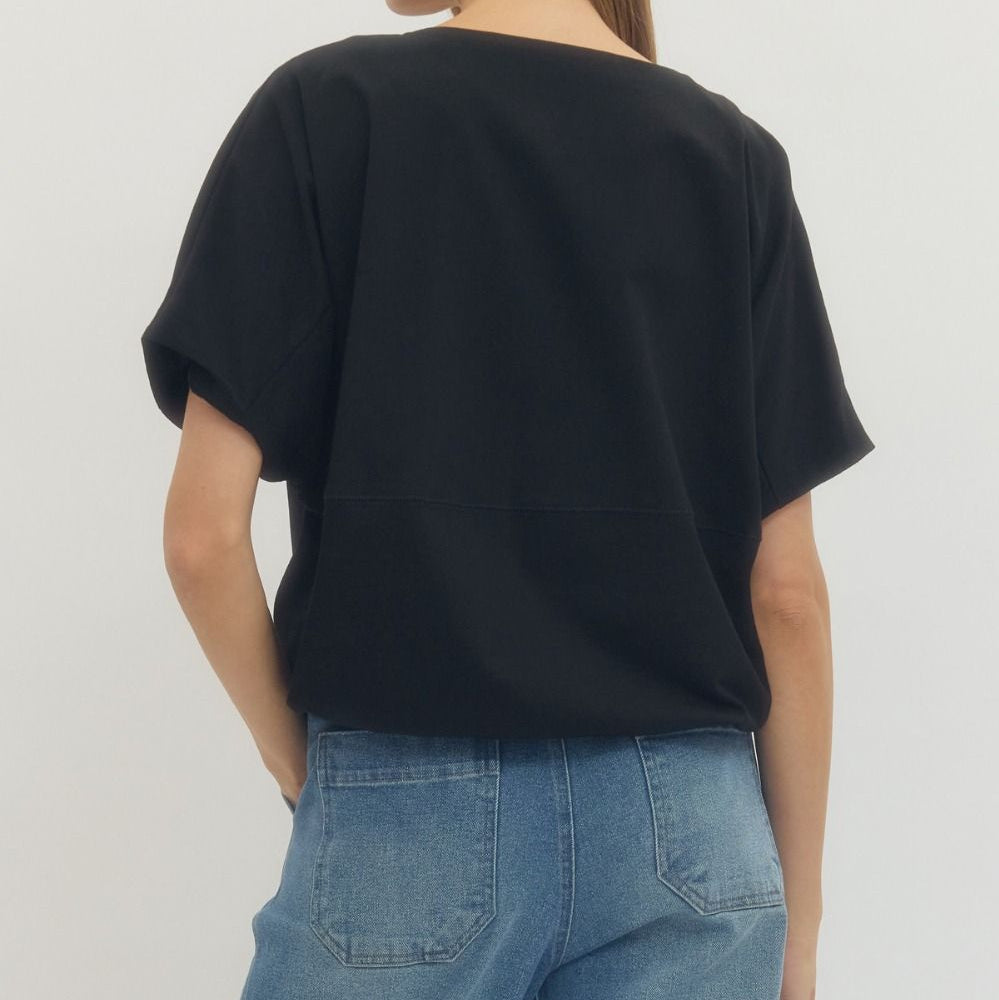 The Effortless Fit Tee- Black
