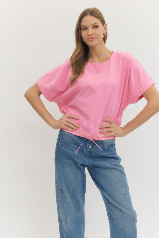 The Effortless Fit Tee- Pink