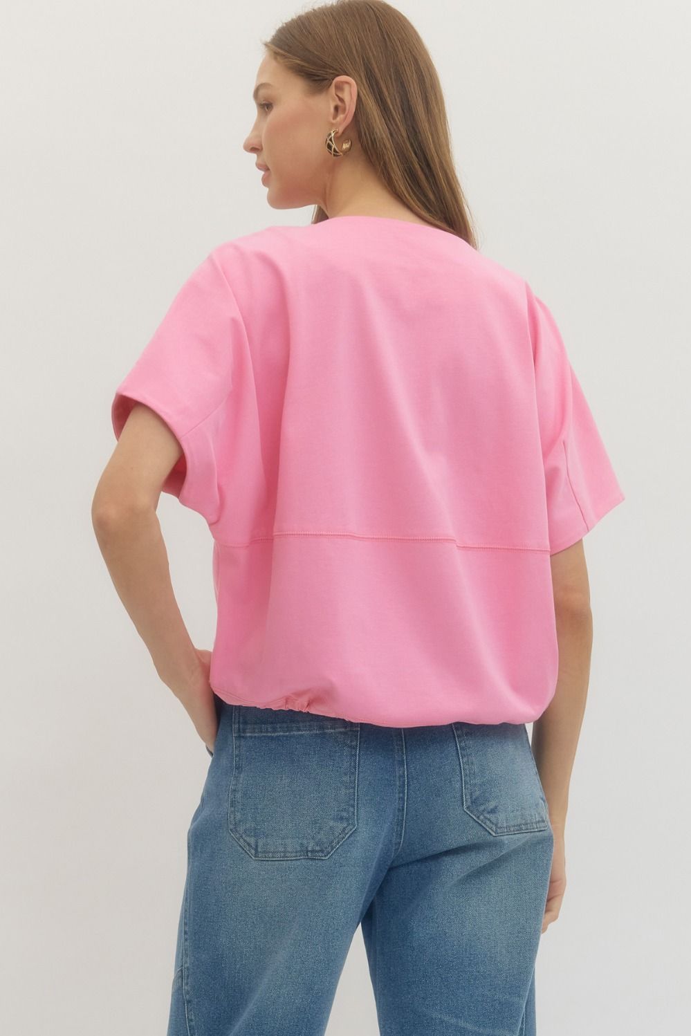 The Effortless Fit Tee- Pink