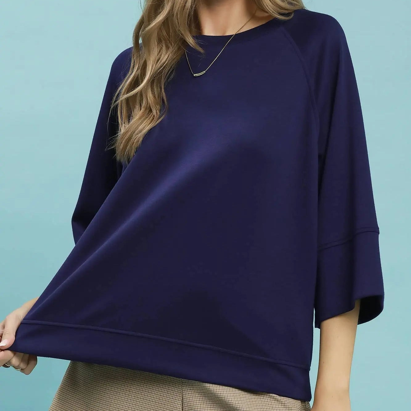 The Feel Good Top- Navy