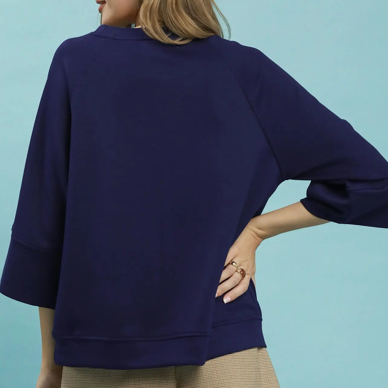The Feel Good Top- Navy