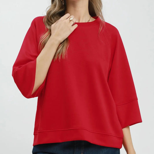The Feel Good Top- Red