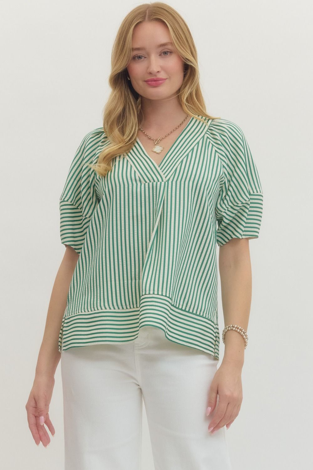 The Simply Styled Stripe- Green