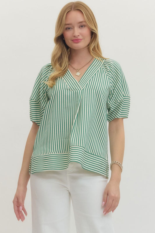 The Simply Styled Stripe- Green