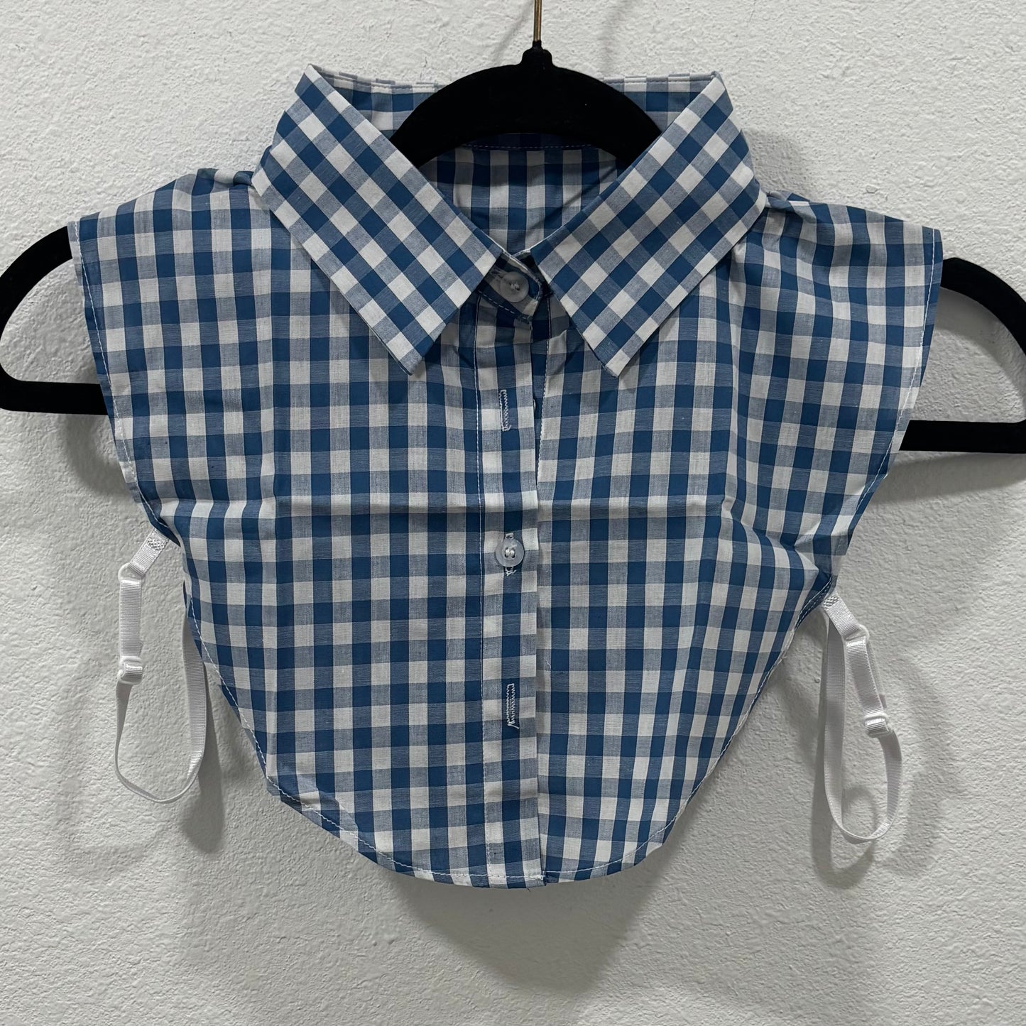 The Statement Collar- Blue Gingham