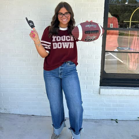 Touchdown Trend Top-Crimson