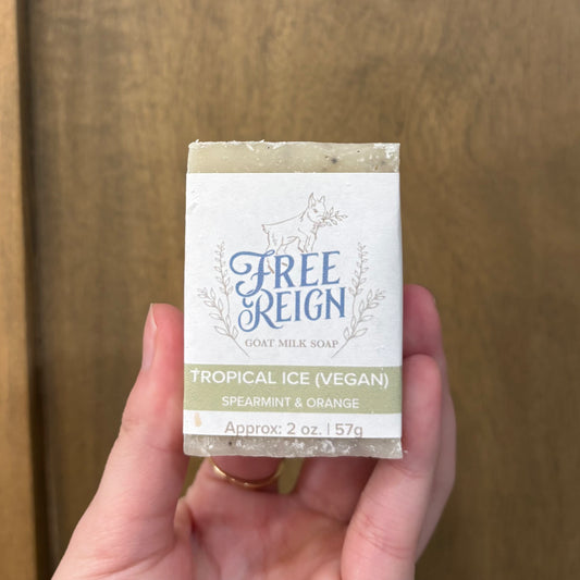 Tropical Ice - Spearmint & Orange | Half Bar Soap