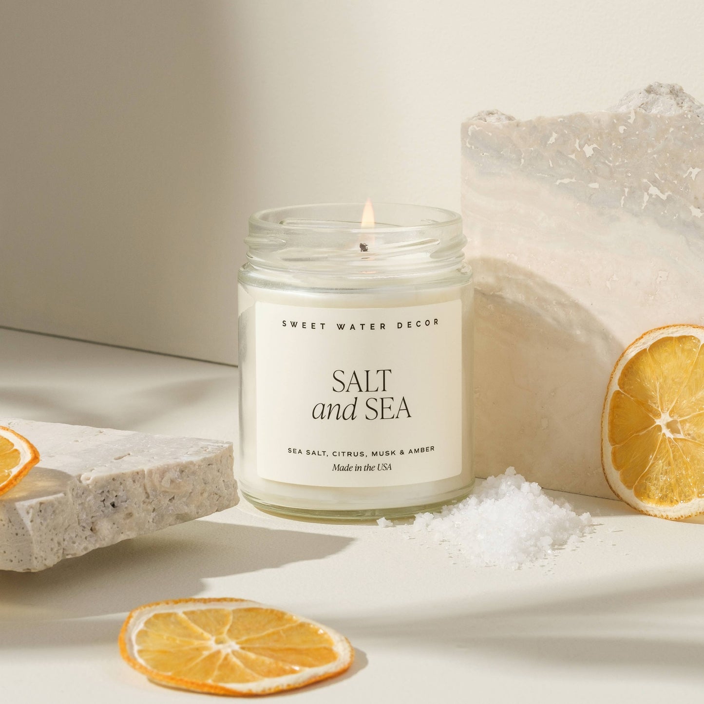 Salt and Sea 9 oz Soy Candle - Home Decor & Gifts