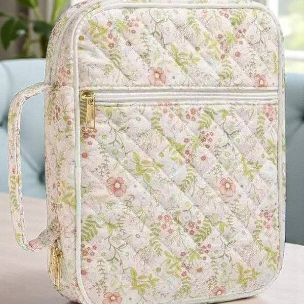 Ruth Pink Floral Print Bible Cover