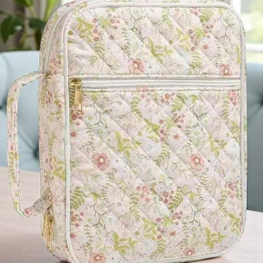 Ruth Pink Floral Print Bible Cover