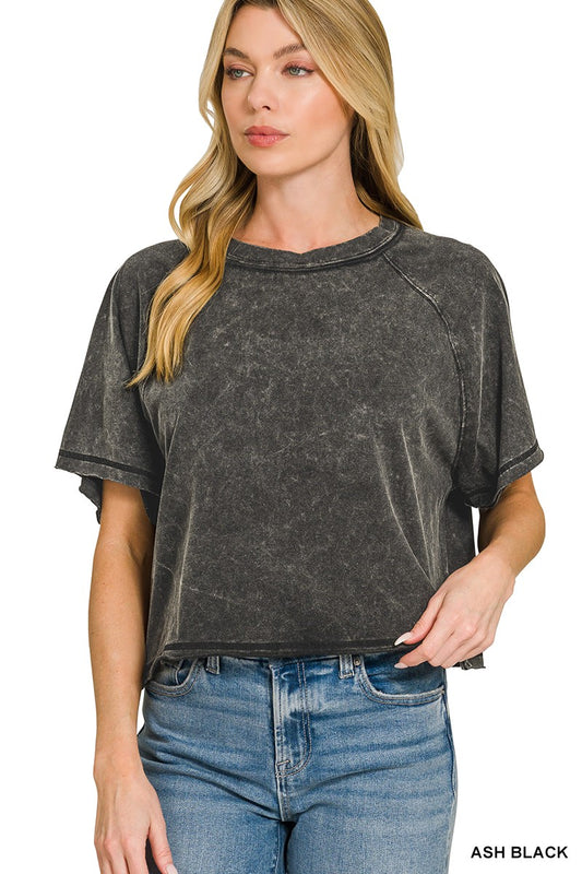 Washed & Relaxed Tee (Ash Black)