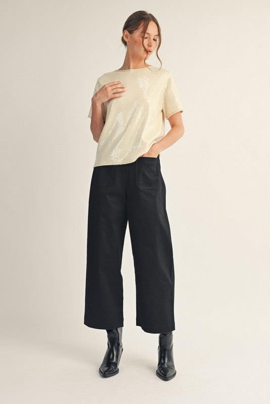 Blackout Wide-Leg Pants