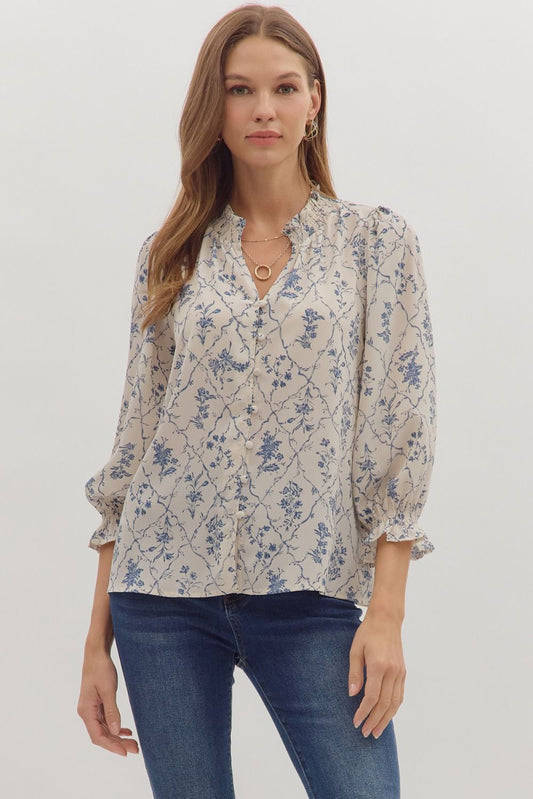 Blue Willow Blouse