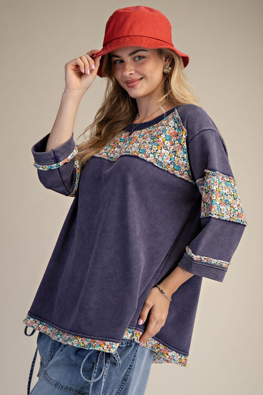 Blueberry Bloom Pullover