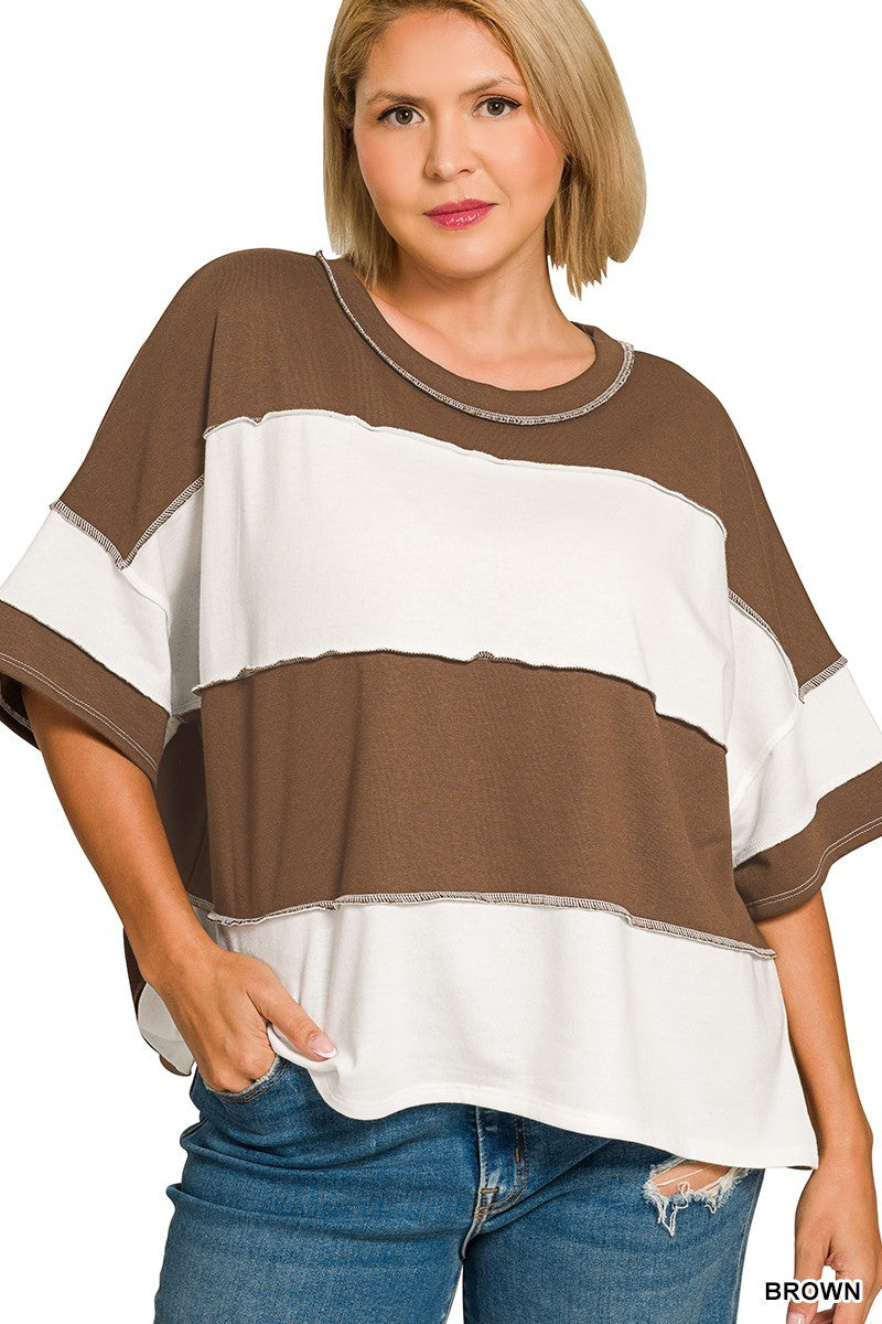 Casual Comfort Colorblock (Brown)