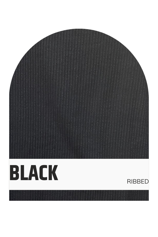 RIBBED PANTS WITH POCKETS: Black / X-large