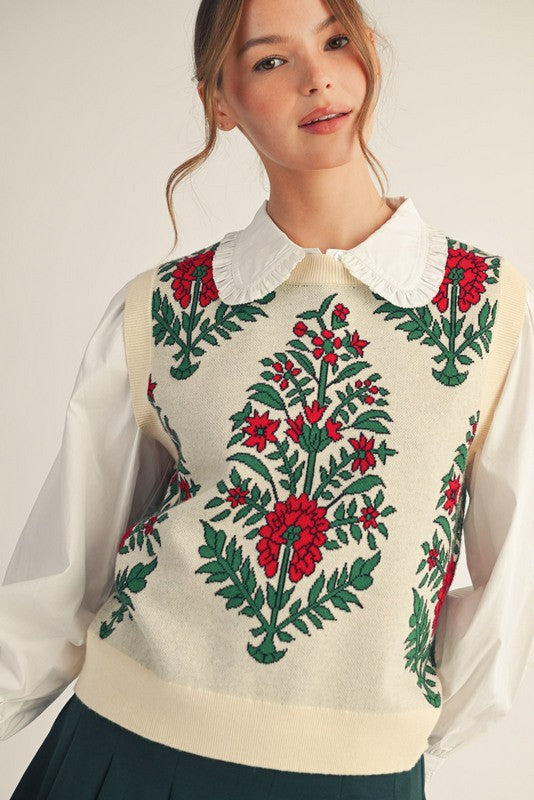 Winter Bloom Vest