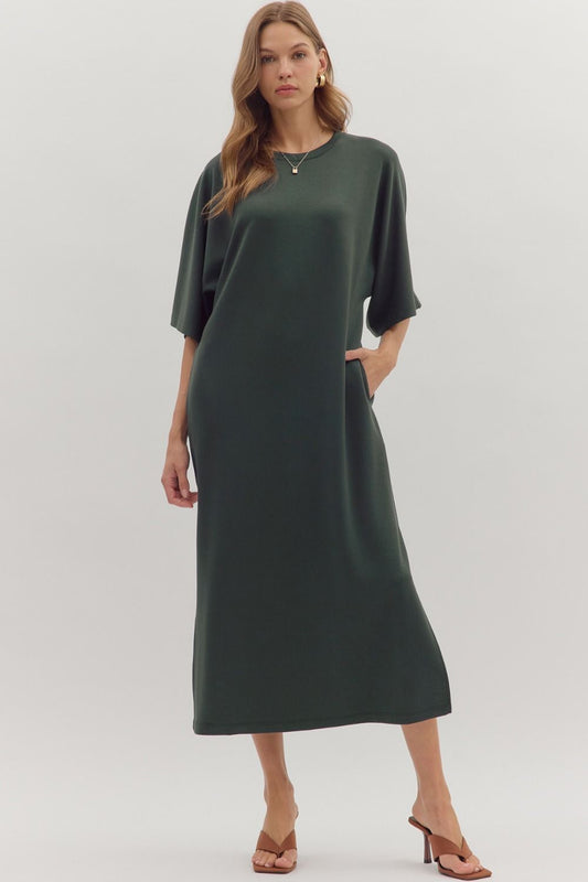 Evergreen Ease Maxi Dress