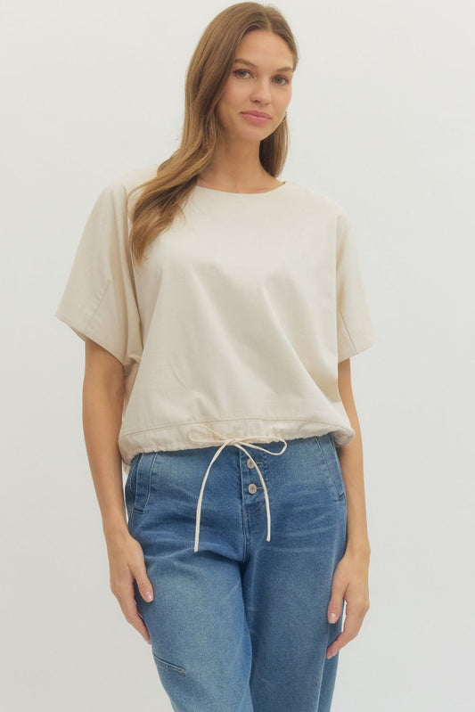 The Effortless Fit Tee- Ecru