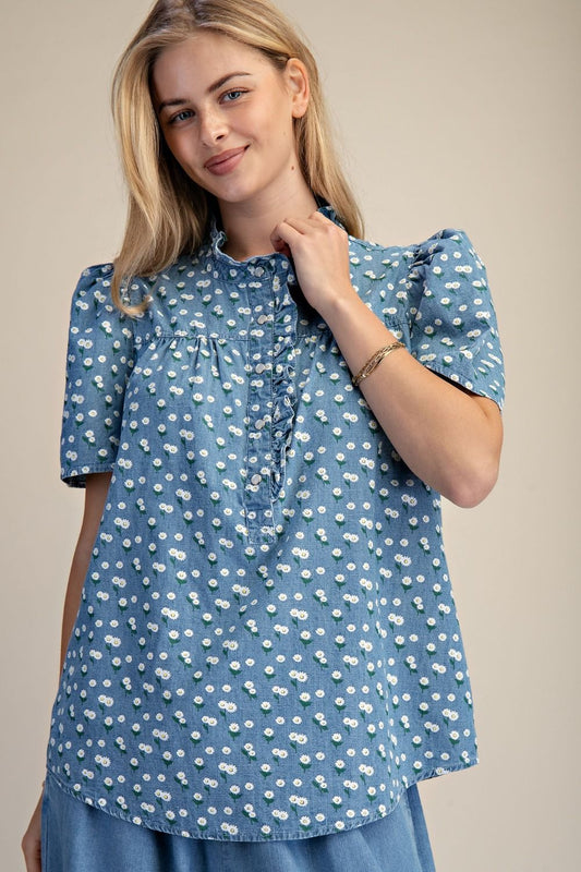 Daisy Lane Denim Top