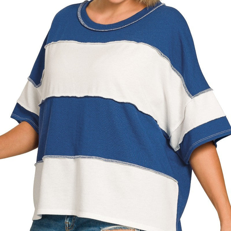 Casual Comfort Colorblock (Navy)