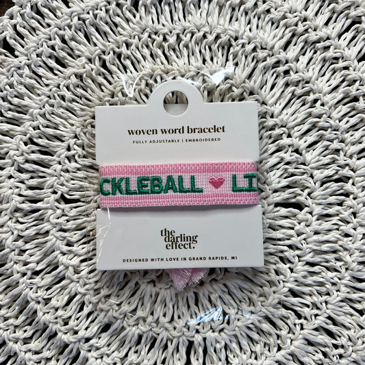 Woven Bracelet- Pickleball Life