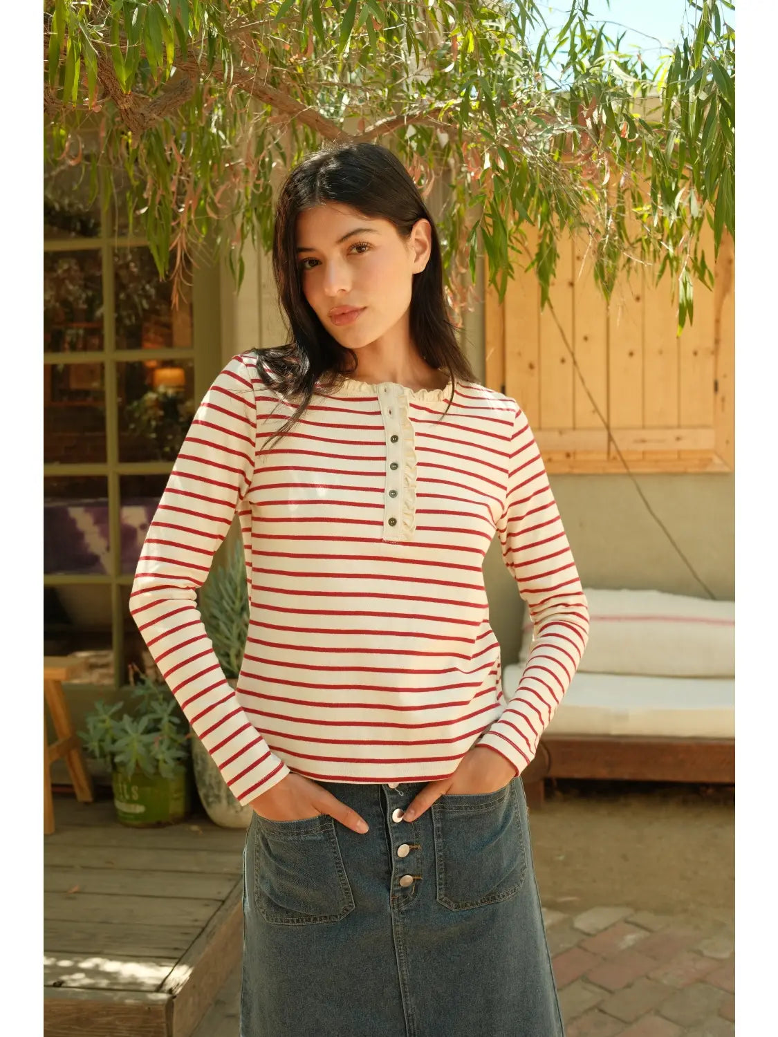 The Ruby Lane Henley