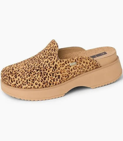 REEF: Vista Skye Leopard Clog