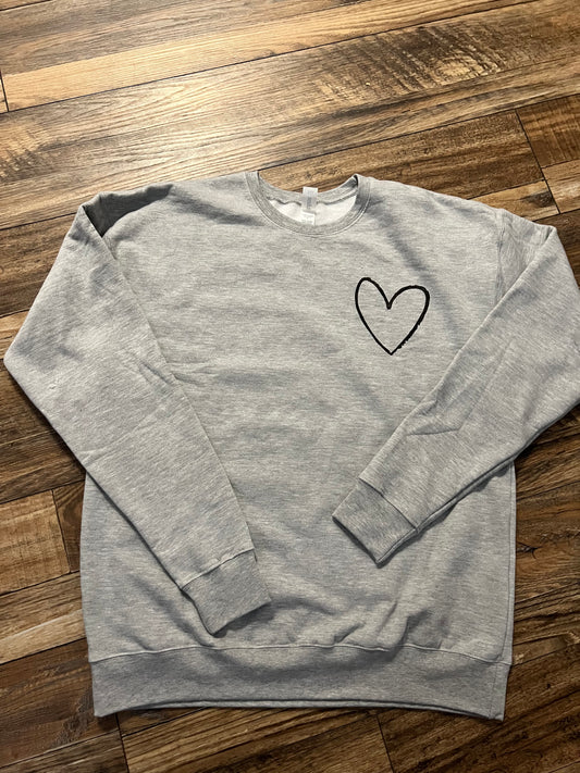 Grey simple sweatshirt