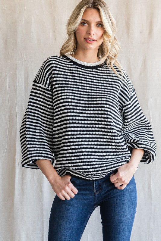 Classic Contrast Stripe Top