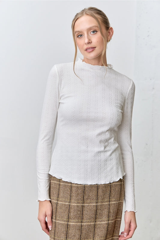 The Elevated Mock Neck (White)