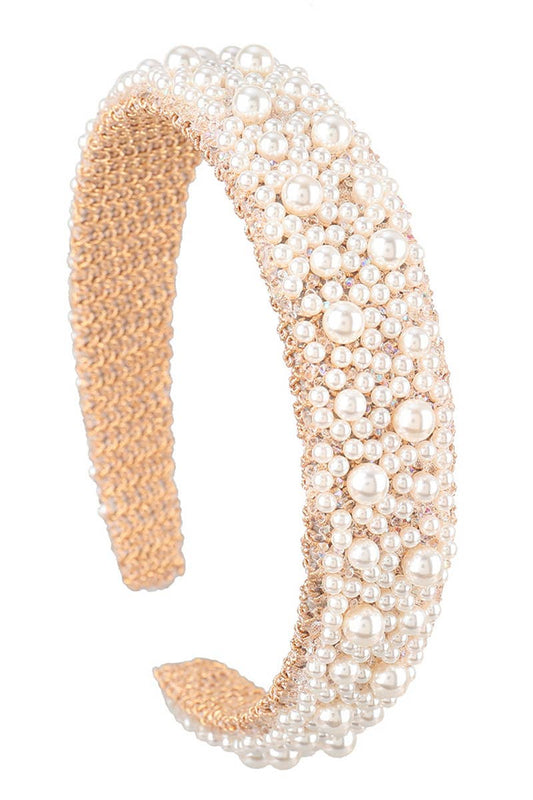 ELEGANT BEADS DECKED HEAD HOOP HEADBAND_CWAHA0119