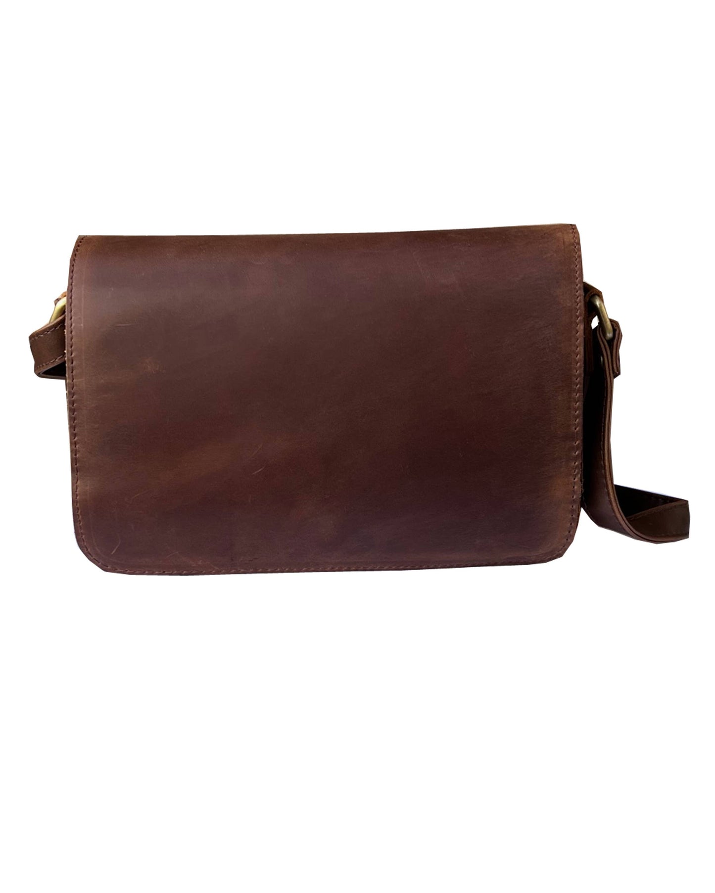 W023 crazy horse genuine leather crossbody