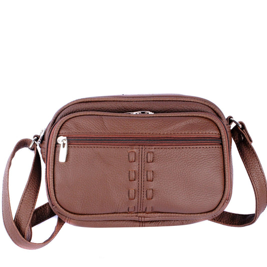 Crossbody with front organizer: Brown